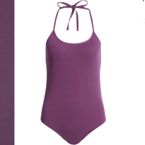 BP Plus Size Purple Rib Knit Halter Bodysuit 1X - Picture 5 of 5